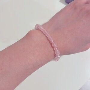 Pink crystal bracelet